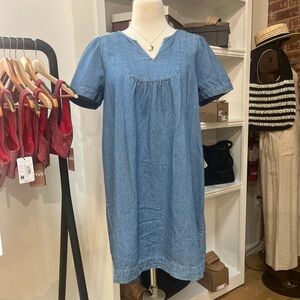Madewell Denim Short Sleeve Dress, Medium, EUC